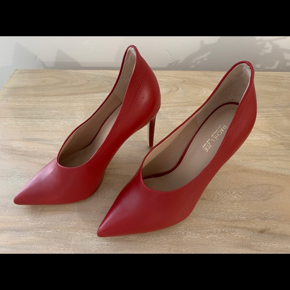 Rachel Zoe High-Back Red Heels - Size 8.5